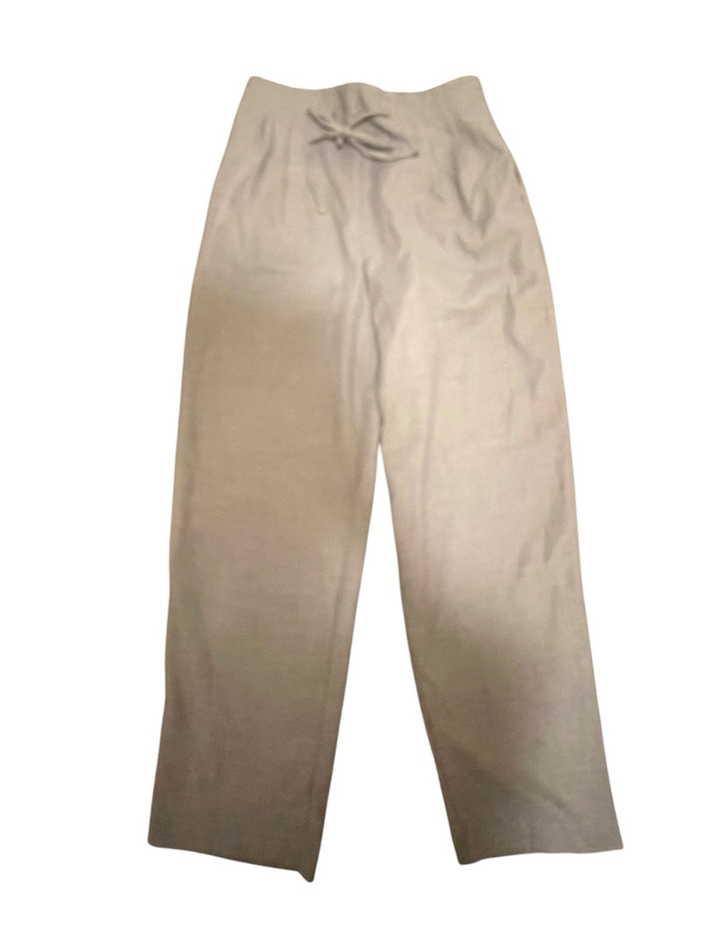 Mango Drawstring Waist Pants M Light Beige